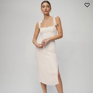 Reformation besse dress white